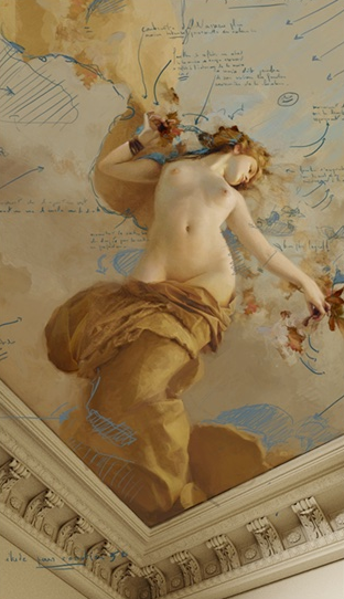Étude pour le plafond de l'Allégorie de l'automne
